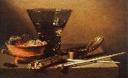 Petrus Christus Still Life with Wine and Smoking Implements oil painting